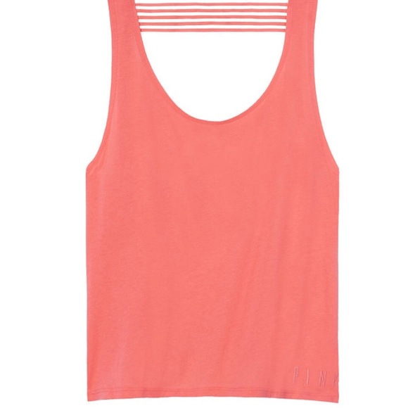 Victoria’s Secret PINK Sheer Stripe Tank - Picture 2 of 4